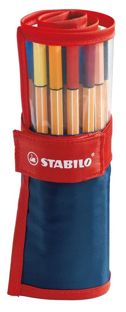 Caneta Fineliner Stabilo Point 88 0.4 Mm 8825-021 - (25 Cores)