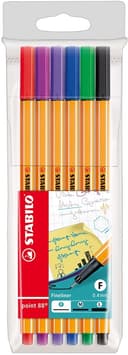 Anúncio: Caneta Fineliner Stabilo Point 88 0.4 mm 88/6 - (6 Cores)