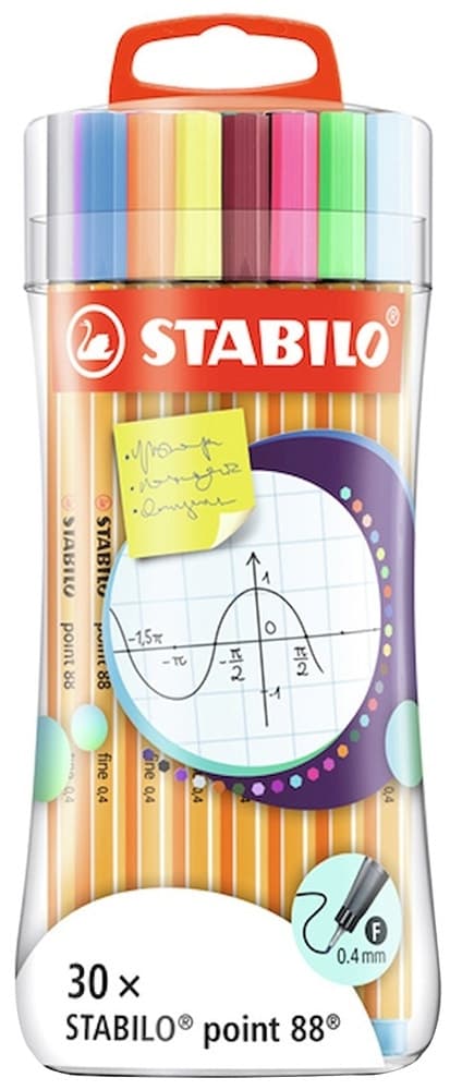 Caneta Fineliner Stabilo Point 88 0.4Mm 8830-4 (30 Cores)