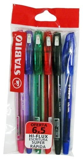 Caneta Stabilo Hi-Flux Technilogy Fina 508NF - (6 Cores)