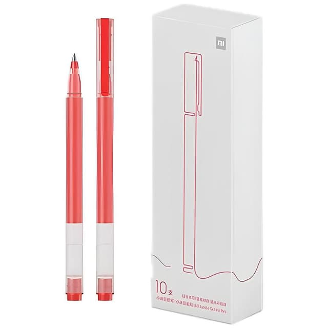 Caneta Gel Xiaomi Mi High-Capacity (10 Peças) Vermelho