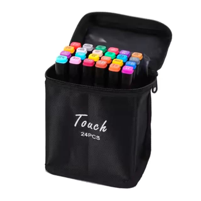 Kit de Canetas Coloridas Touch 24 Peças