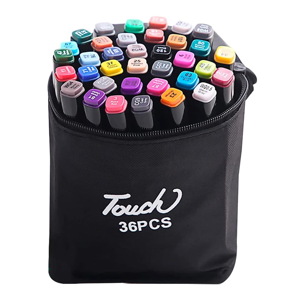 Canetas Coloridas Touch Kit 36 Peças