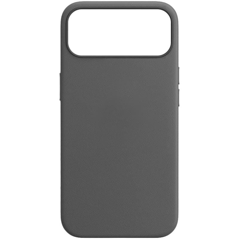 Capa Apple 17 Pro Max Leather MagSafe Cinza