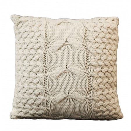 Capa de Almofada Croch Beige