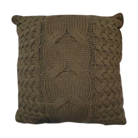 Capa de Almofada Crochet Marrom