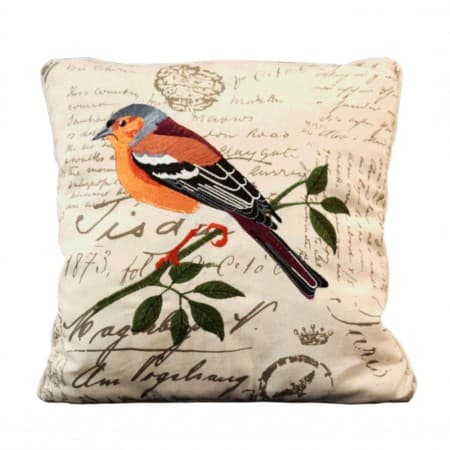 Capa de Almofada P Ssaro Laranja