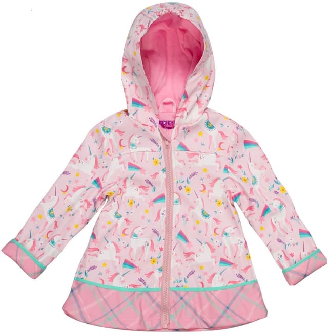 Capa de Chuva Infantil Stephen Joseph Unicórnio Rosa Tamanho 6X