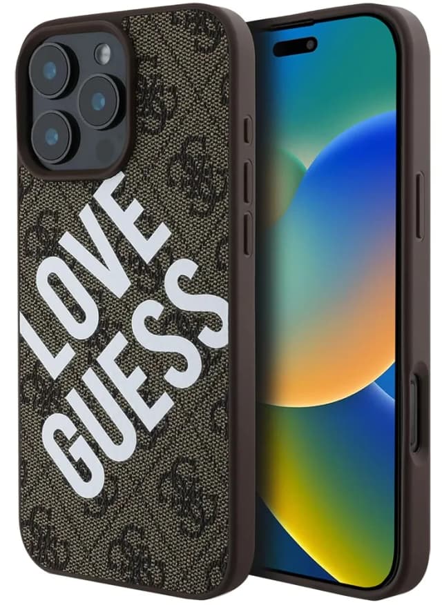 Capa Guess para iPhone 16 Pro GUHMP16LP4PLGWW Marrom