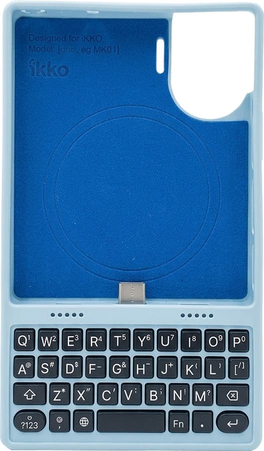 Capa iKKO MindOne Pro Snap-in Case com Teclado Qwerty Azul Céu