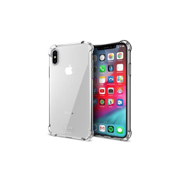 Capa iLuv iPhone XS-Max Gelato Flex Preta Semi-transparente Aixpgelabk