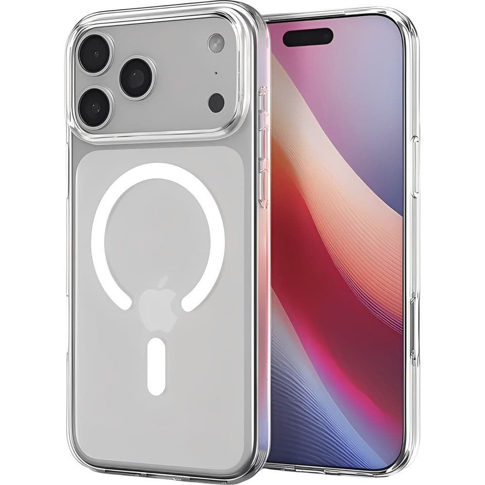 Capa Spigen Crystal Flex MagFit para iPhone 17 Pro - Branco Transparente