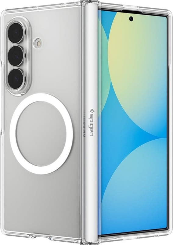 Capa Spigen Galaxy Z Fold8 Ultra Crystal Hybrid MagFit Acs11502 - Branco Transparente