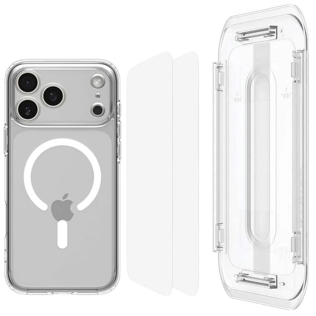 Capa para iPhone Spigen Ultra Hybrid Pack MagFit Acs09949 - Branco Transparente