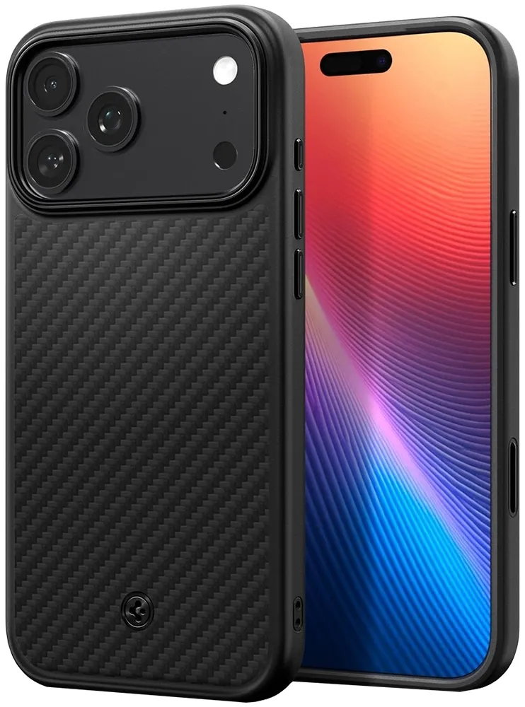 Capa Spigen para iPhone 18/17 Pro Enzo Aramid T Acs09959 Preta (MagFit)