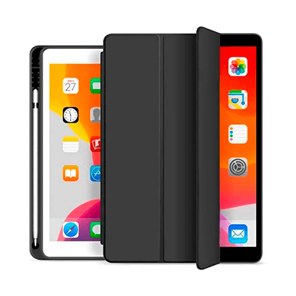 Capa para Tablet IPad 10.2 4Life com Compartimento para Pencil - Preto