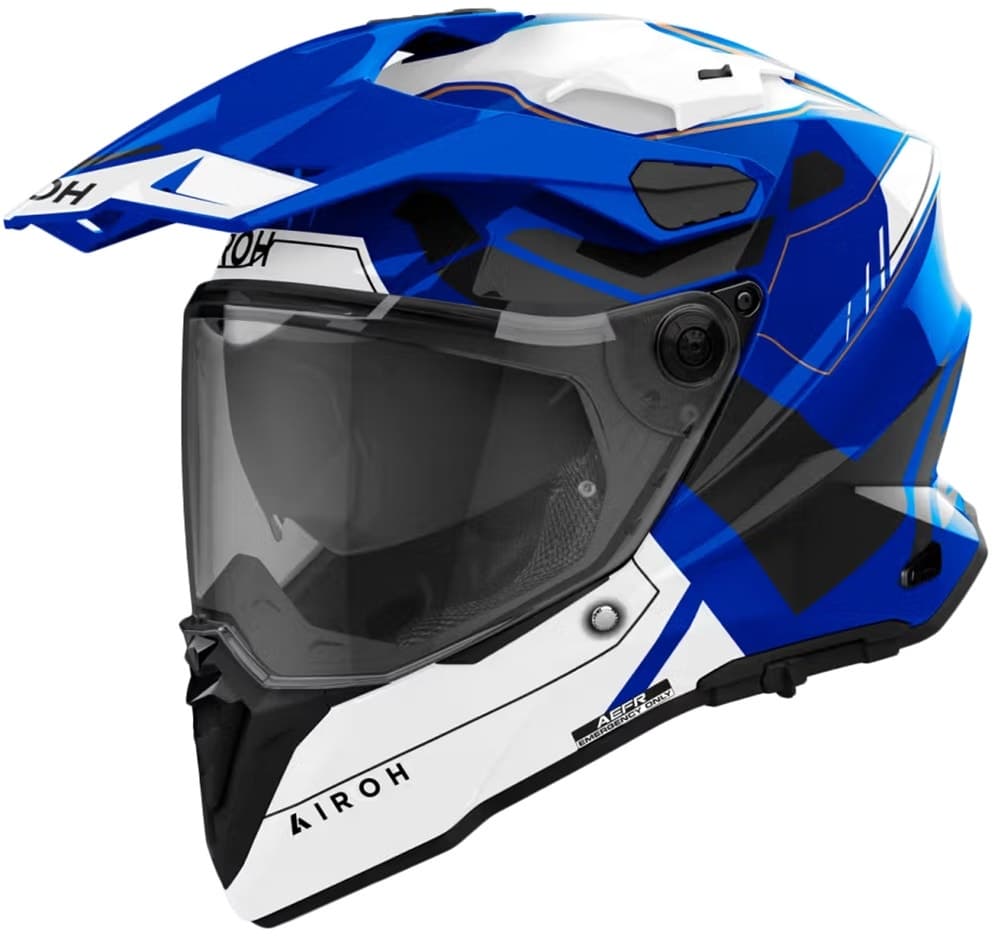 Capacete para Moto Airoh Commander 2 Reveal Tamanho L (59-60) Azul Brilhante