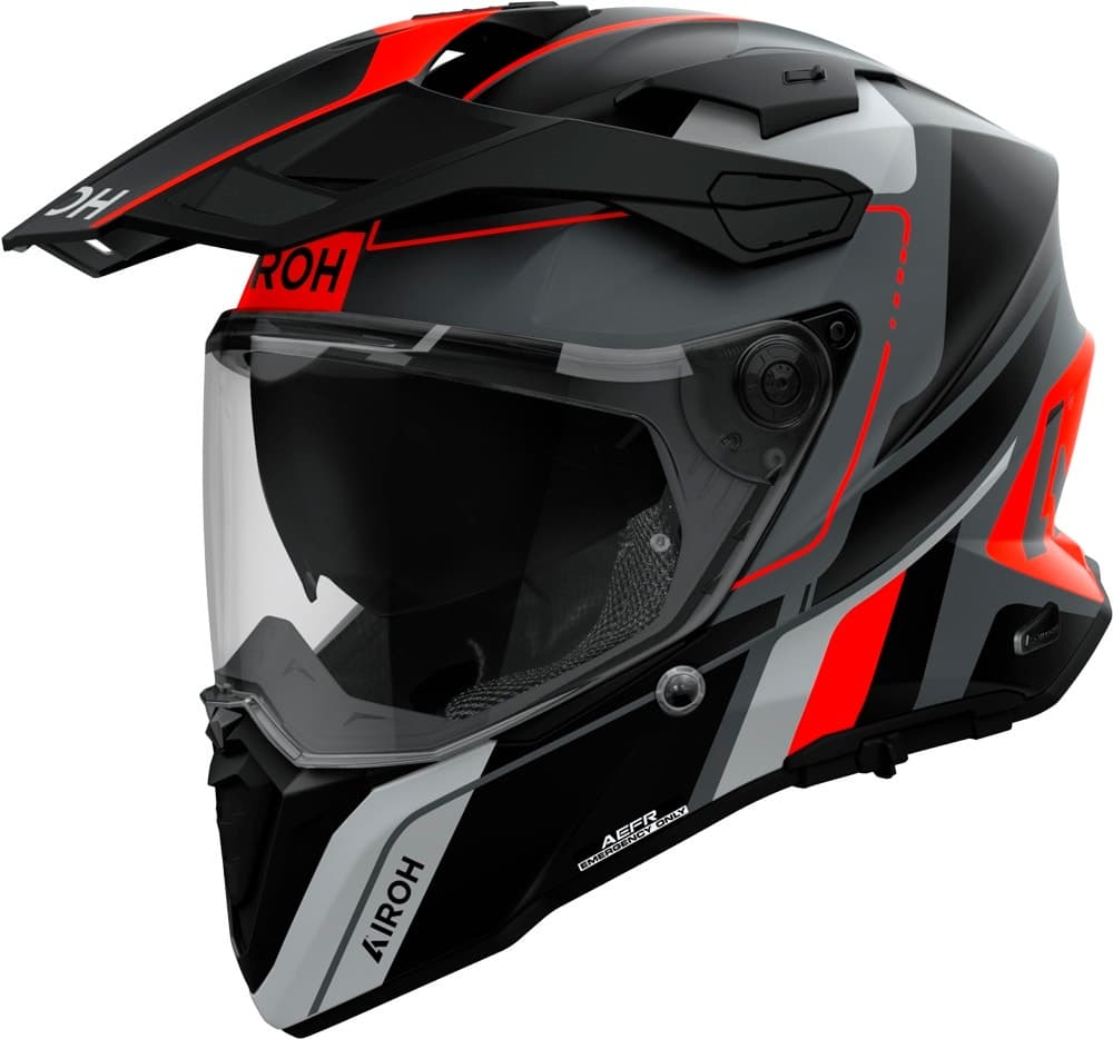 Capacete para Moto Airoh Commander 2 Skip - Tamanho 2XL - Laranja Fosco