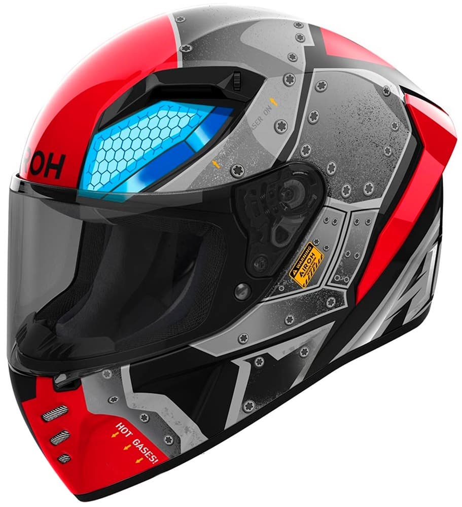 Capacete para Moto Airoh Connor Bot Gloss Tamanho Xxl (63-64) Vermelho