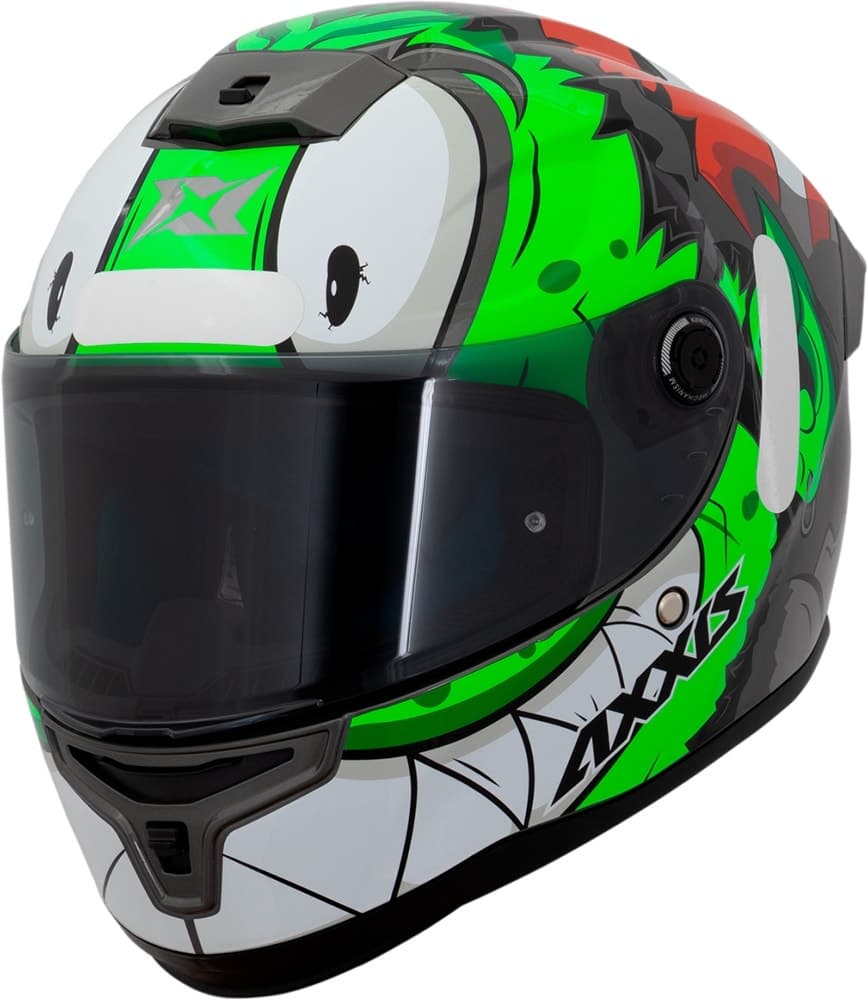 Capacete para Moto Axxis Hummer S Melkor D6 Tamanho Xl (61-62) Verde Brilhante