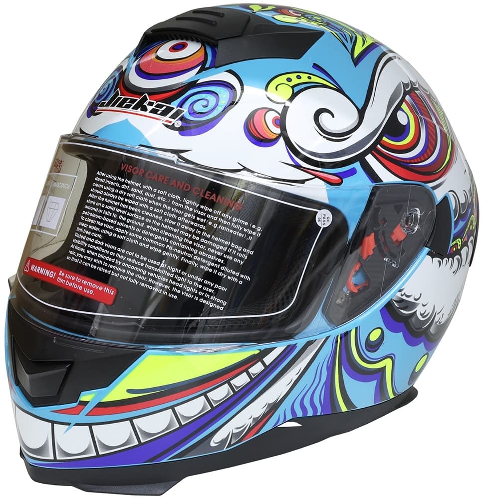Capacete para Moto Jiekai Jk-317 B1 - Graphic