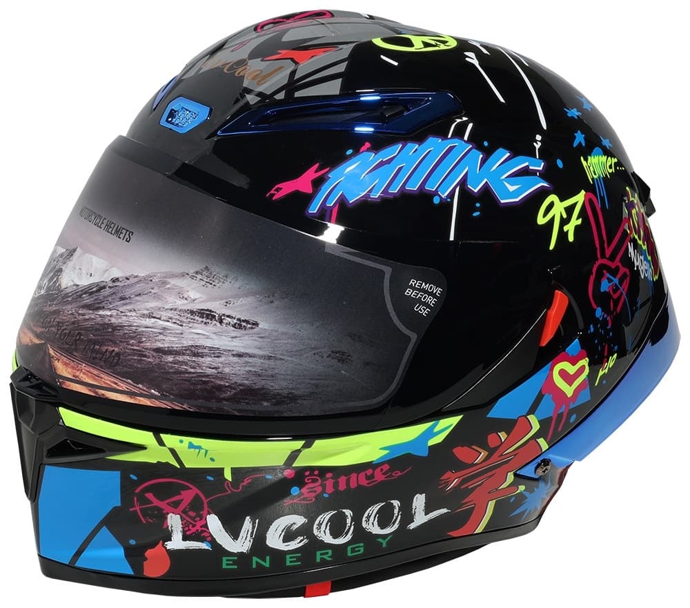Capacete para Moto Lv Cool Helmets P7 Tamanho L (59-60)