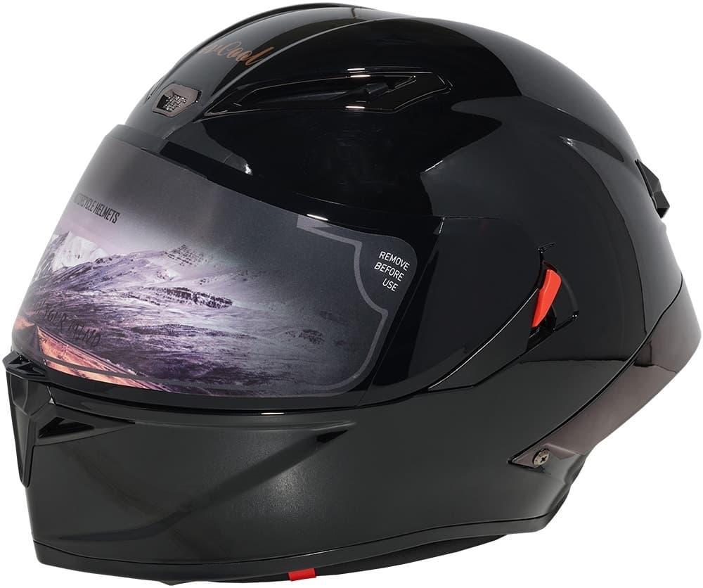 Capacete para Moto Lv Cool Helmets P7 Tamanho M (57-58) Preto Brilhante