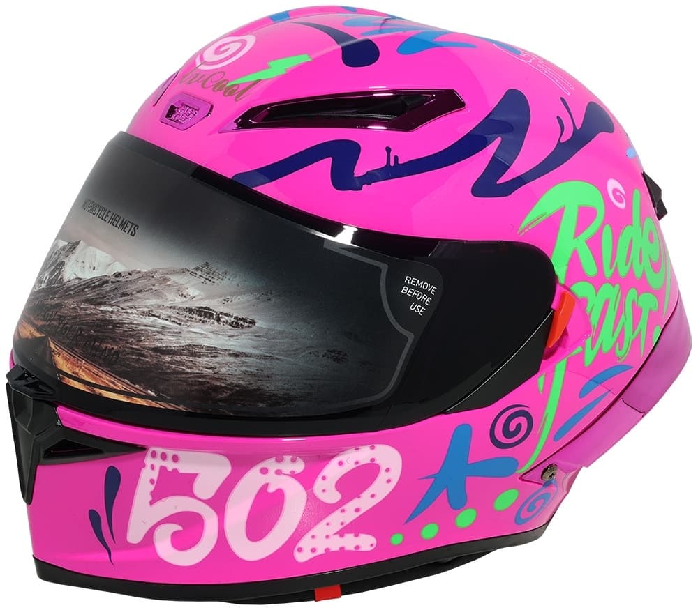 Capacete para Moto Lv Cool Helmet P7 - Tamanho M (57-58) Graffiti
