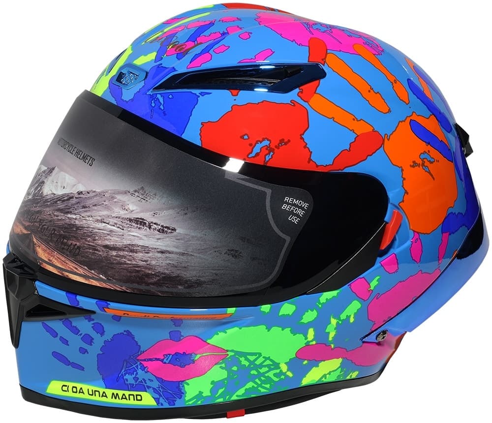 Capacete para Moto Lv Cool Helmet P7 - Tamanho M (57-58) Palm Print