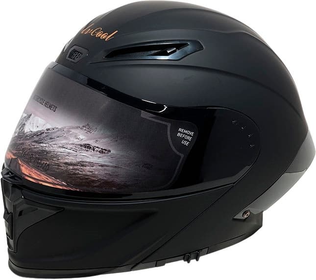 Capacete para Moto Lv Cool Helmet P8 - Tamanho L (59-60) Preto Fosco