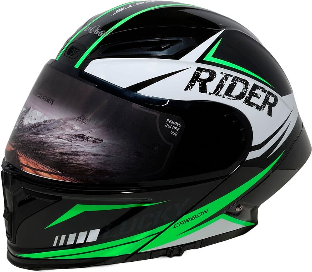 Capacete para Moto Lv Cool Helmet P8 - Tamanho M (57-58) Conqueron Green