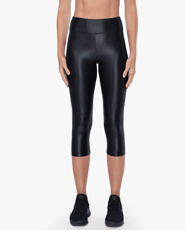 Capri Deportivo Feminino Koral Lustrous de Tiro Alto