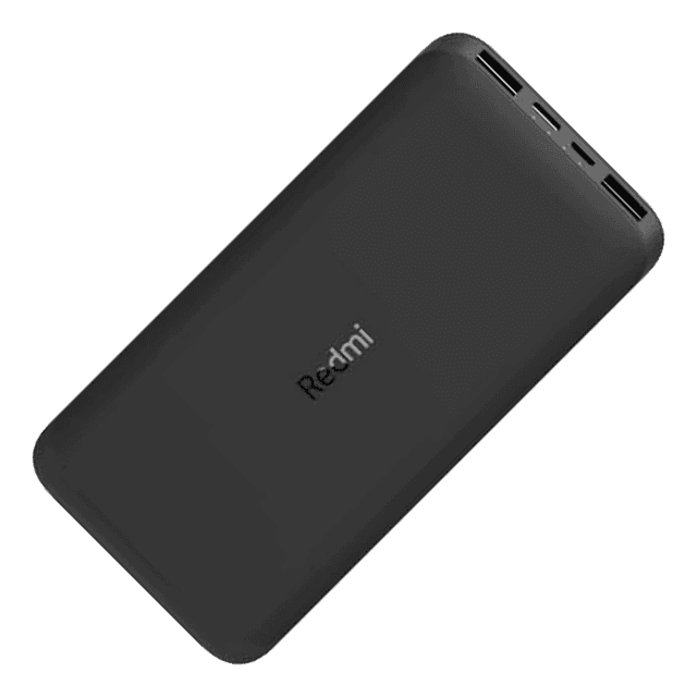 Carregador Externo Xiaomi Redmi PB100LZM Preto 10000mAh com Cabo USB