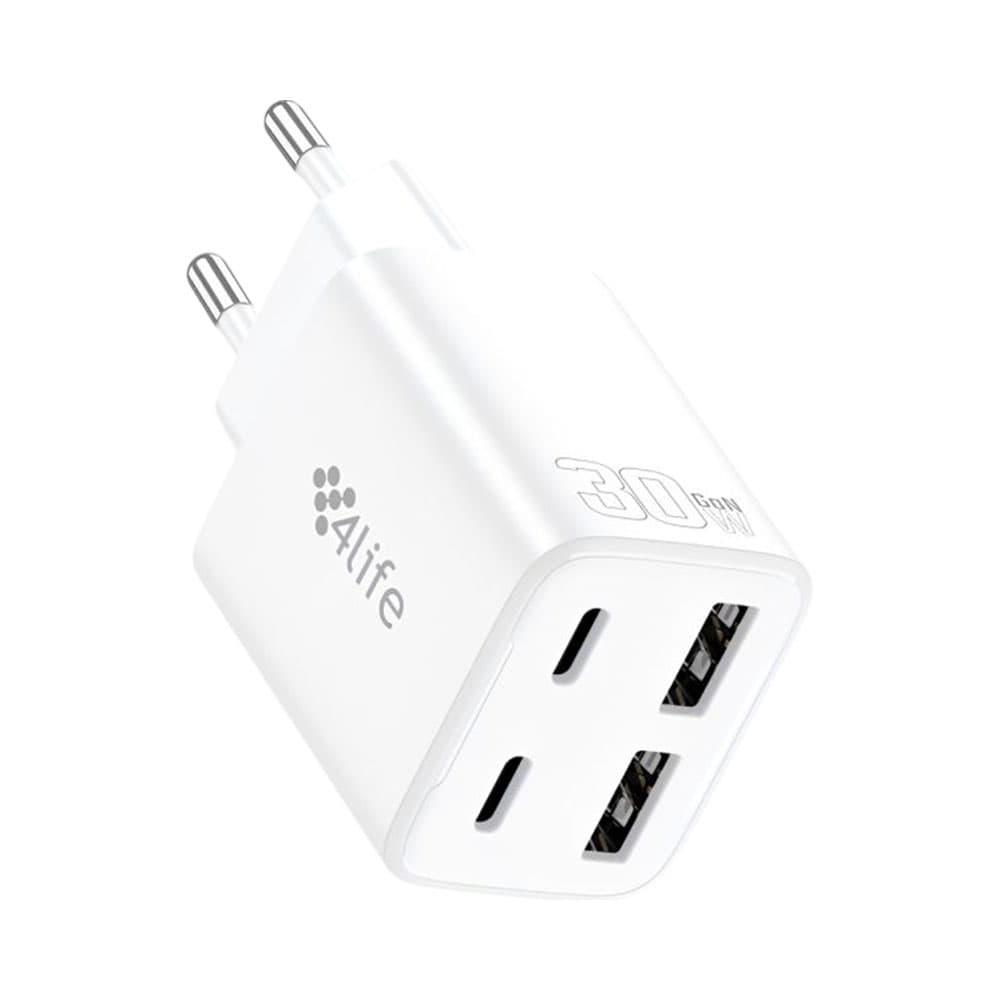 Carregador 4Life FL94302XACW 30W 2 USB + 2 USB-C
