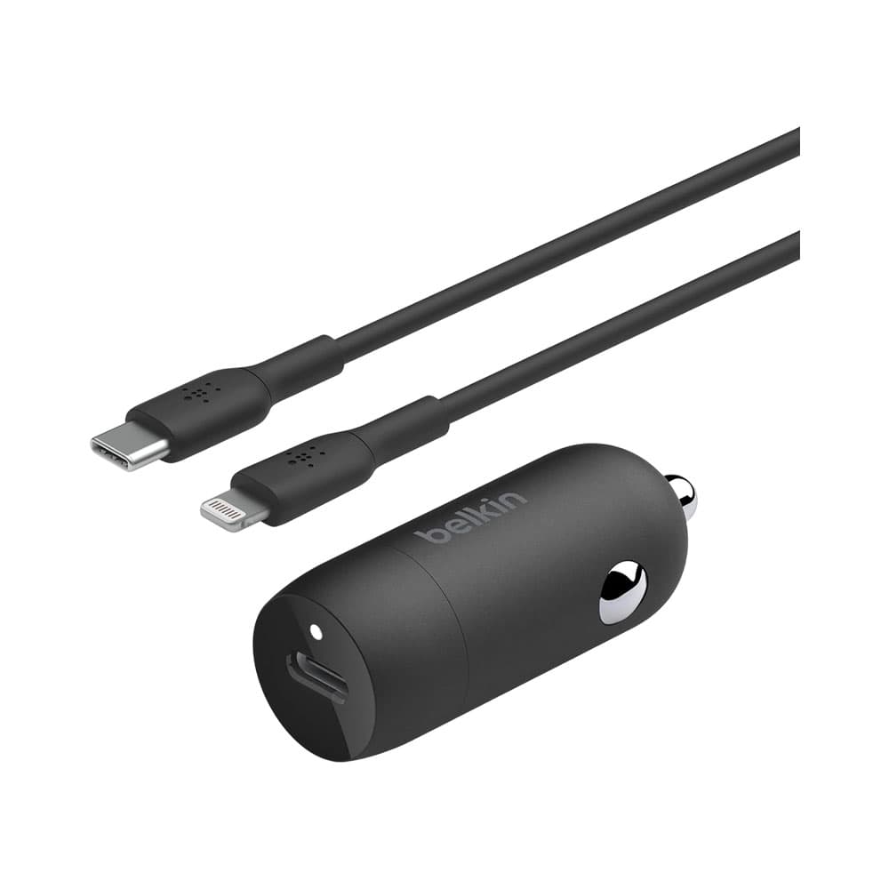 Carregador Veicular Belkin CCA004BT1MBK com Cabo USB-C para Lightning