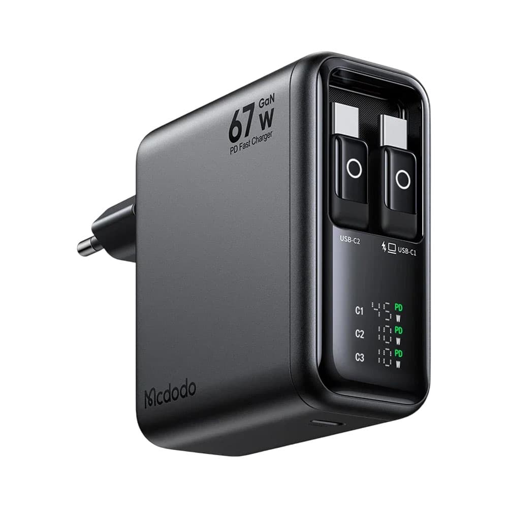 Carregador Mcdodo Ch-8640 Cabos Retráteis USB-C 67W