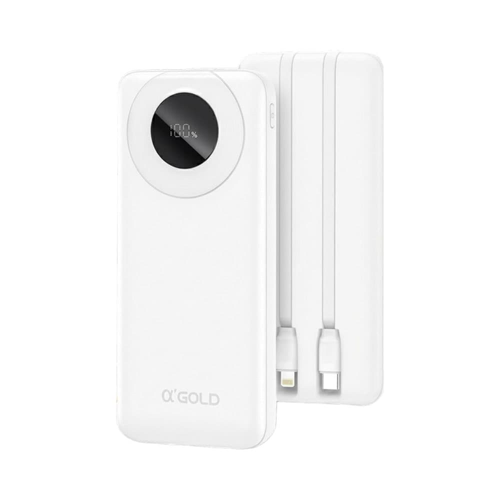 Carregador Portátil A Gold Bte-08A 10.000 mAh Branco
