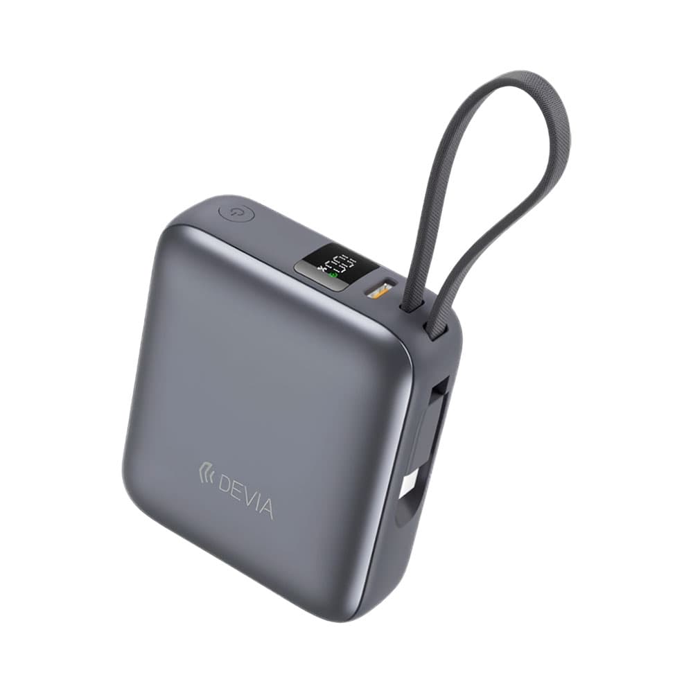 Carregador Portátil Devia Ultra1 Ep206 10.000 mAh Pd 35W Cinza Moderno