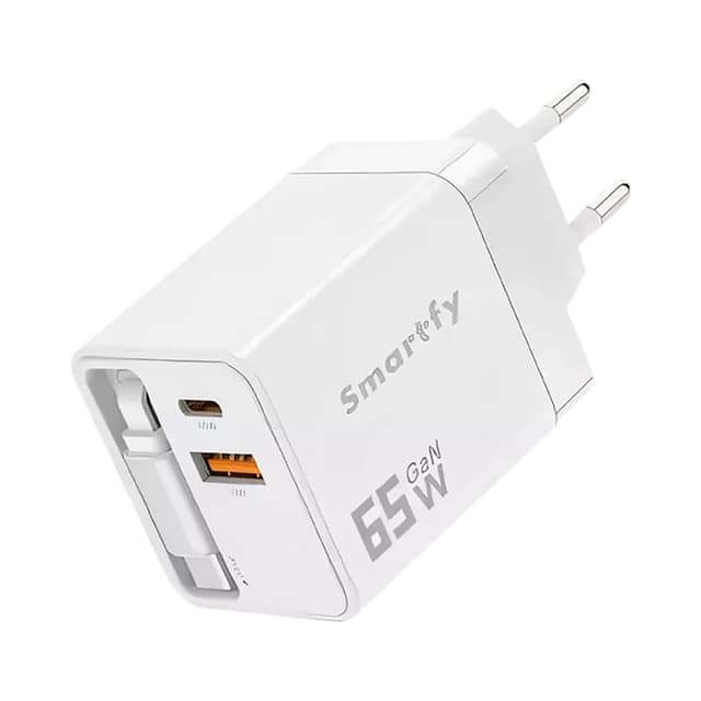 Carregador Smartfy Car01 65W USB-C Branco