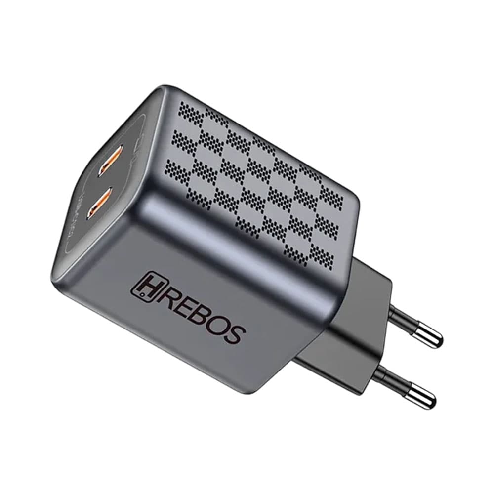 Carregador Turbo Hrebos Crg-218 USB-C 45W Cinza