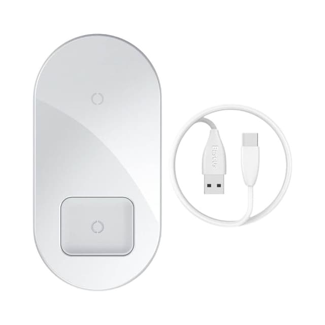 Carregador Wireless 2 Em 1 Baseus Wxjk-02
