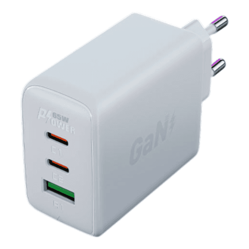 Carregador Acefast A41 65W USB-A + USB-C X2 Branco