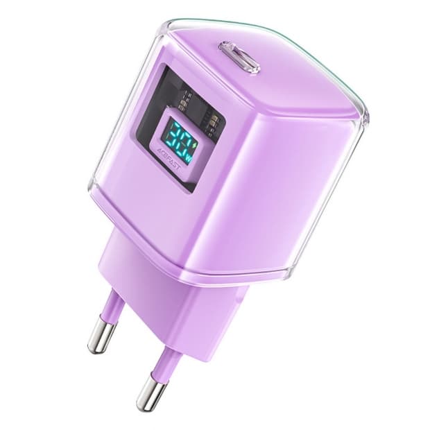 Carregador Acefast A53 30W USB-C Roxo
