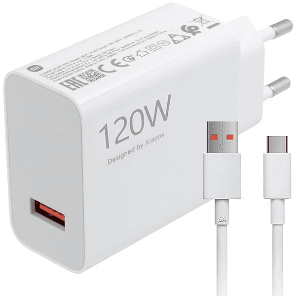 Carregador para Celular Xiaomi 120W USB-A Mdy-14-Ee + Cabo