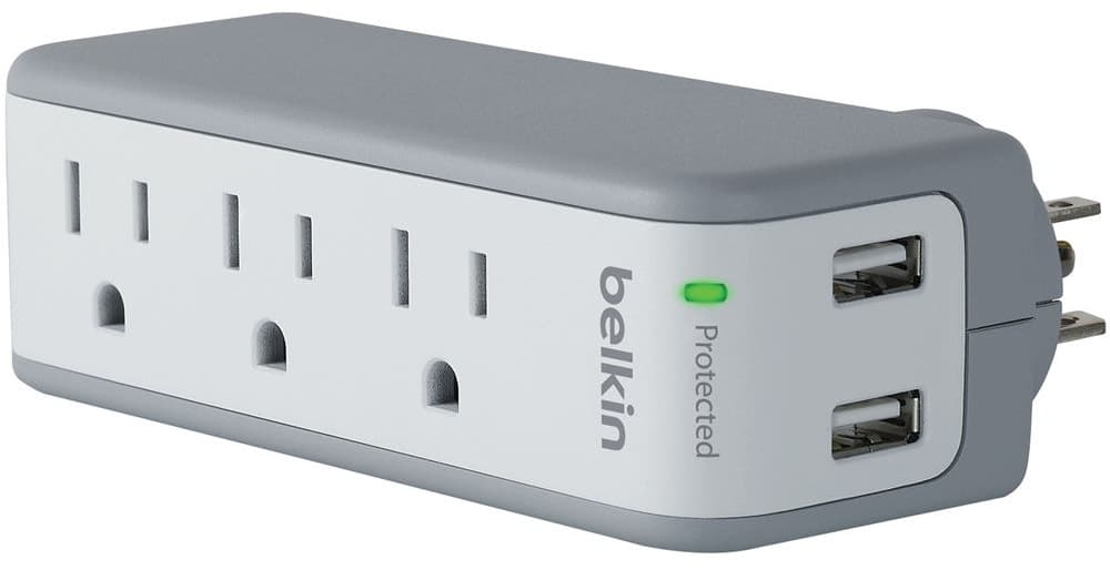 Carregador Belkin BST300BG com 2 Saídas USB e 3 Tomadas Tipo B - 110V (Sem Caixa)