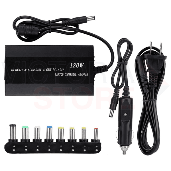Carregador de Energia Universal Tucano 120W para Laptop Bivolt para Uso Doméstico Ou No Carro com 8 Plugues