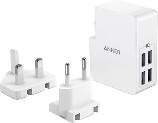 Carregador de Parede Anker Power Port 4 Lite A2042L21 Branco