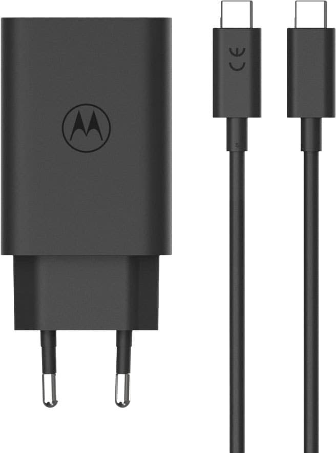 Carregador de Parede Motorola USB-C/USB-C Turbo Power 68W Mc-689N - Preto