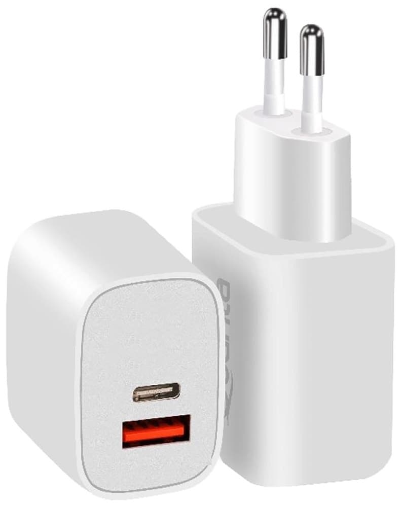 Carregador de Parede Quanta USB-A 3.0/USB-C 20W Bivolt Branco