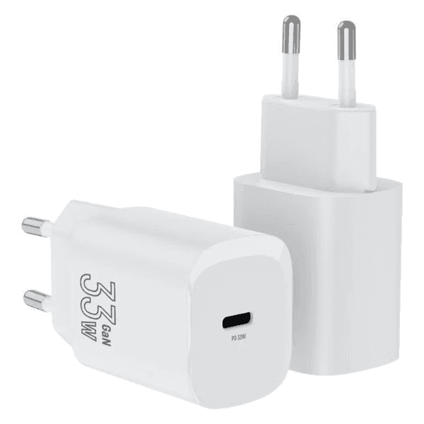 Carregador de Parede Tfn 33W GaN Wc-33-2104-Wh 1X USB-C 100-240V ~ 50/60Hz Branco